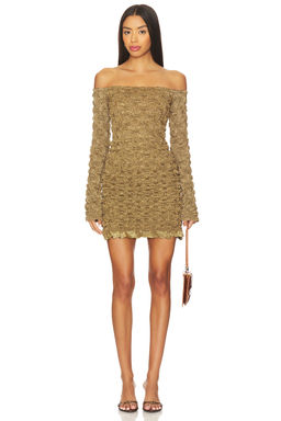 Prabal Gurung - Off-shoulder Long Sleeve Mini Dress