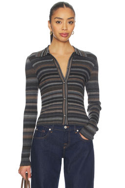 RE DONE - Ribbed Polo Cardi