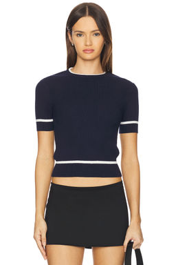 Rag & Bone - Kassy Rib Short Sleeve Top