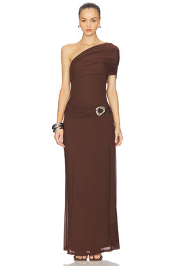 Runaway The Label - Kassi Draped One Shoulder Dress