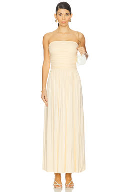 Runaway The Label - Malone Ruched Strapless Maxi Dress