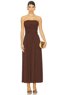 Runaway The Label - Malone Ruched Strapless Maxi Dress