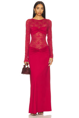 Runaway The Label - Larna Lace Long Sleeve Maxi Dress