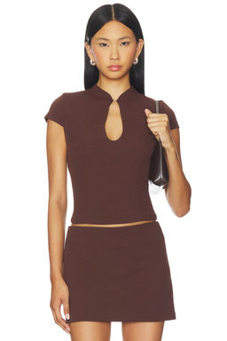 Runaway The Label - Vieno Keyhole Fitted Top