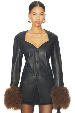 Susanna Chow - Daria Leather Shearling Jacket