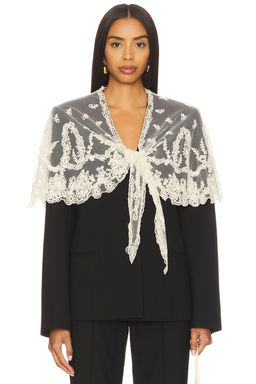 SEA - Elisa Tropical Wool Capelet Jacket