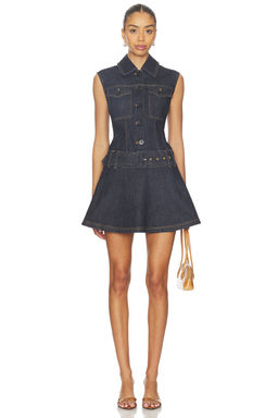 self-portrait - Denim Mini Dress