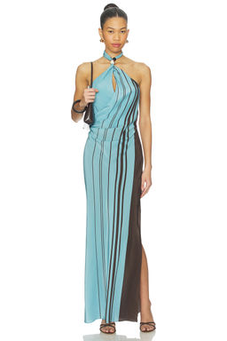 SIR. - Rioja Halter Scarf Maxi Dress