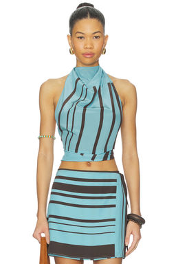 SIR. - Rioja Halter Scarf Top