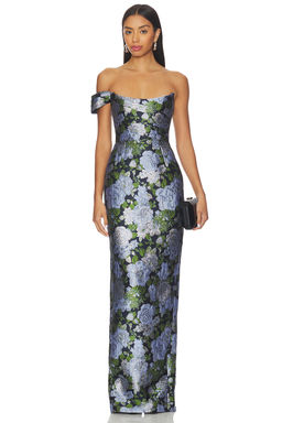 SAU LEE - Jackson Jacquard Gown