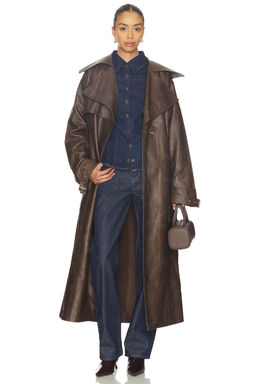 superdown - Astra Faux Leather Trench