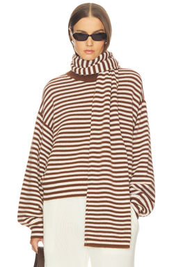 SRG - Waldo Striped Cashmere Sweater & Scarf