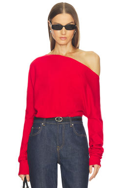 SRG - Yolaine Cashmere Off-shoulder Sweater