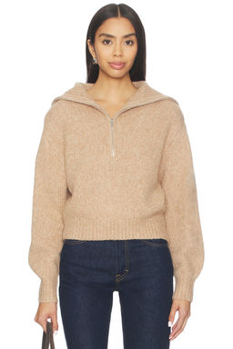 Susana Monaco - Wool Half Zip Collar Sweater