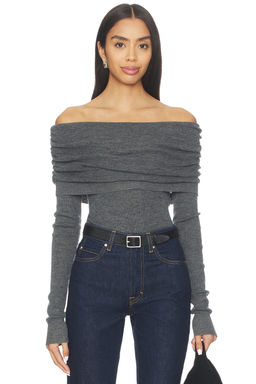 Susana Monaco - Light Merino Off Shoulder Sweater