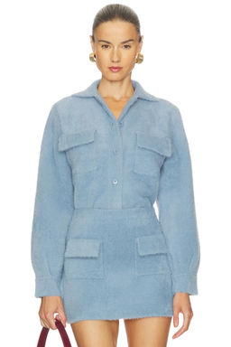 Susana Monaco - Fuzzy Sweater Cargo Jacket