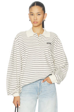 ROTATE - Pique Long Sleeve Polo