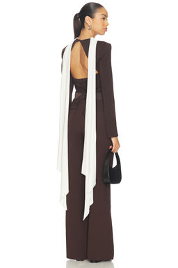 ROTATE - Long-sleeved Scarf Top