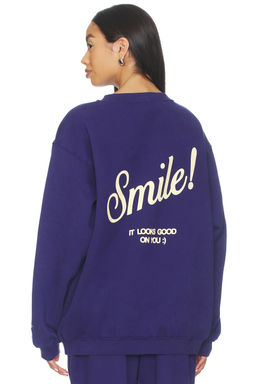 The Mayfair Group - Smile Oversized Crewneck Sweatshirt