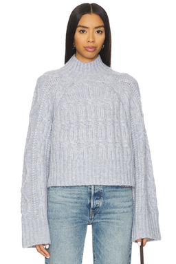 Tularosa - Arta Mock Neck Cable Sweater
