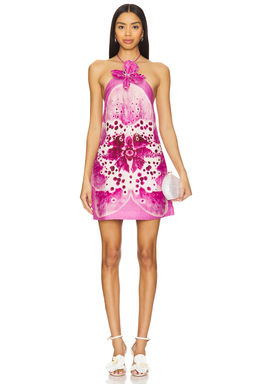 AMUR - Everlee Orchid Print Mini Dress