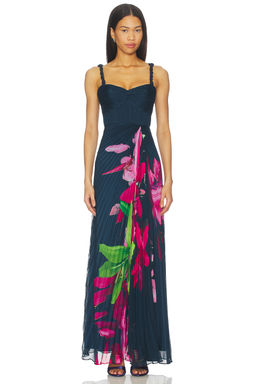 AMUR - Drea Pleated Gown