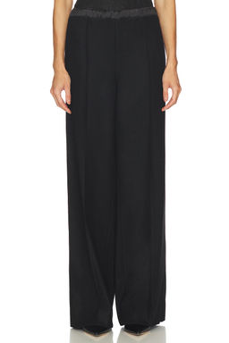 Vince - Mid Rise Satin Combo Pull On Pant
