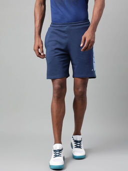 Alcis - Men Navy Blue Slim Fit Soft Touch Sports Shorts