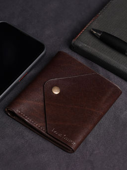 Louis Stitch - Mens Brown Spanish Leather Bifold Wallet with Rfid Protection