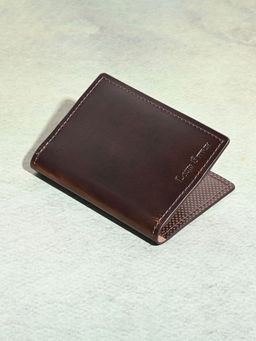 Louis Stitch - Mens Brown Spanish Leather Two Fold Wallet