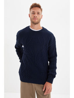 Trendyol - Man Navy Blue Sweater