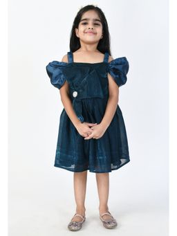 Bella Moda - Blue Fit Flare Dress