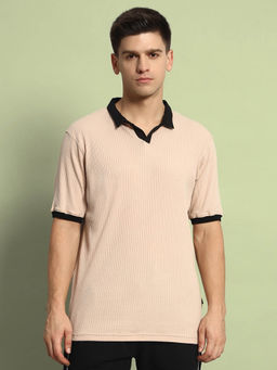 WEARDUDS - Filipino Regular Fit Polo T-Shirt -Beige