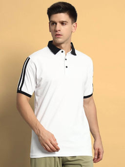 WEARDUDS - Staunch Polo Regular Fit T-Shirt -White