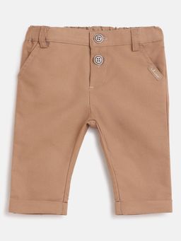 Chicco - Infant Boys Light Brown Solid Trouser