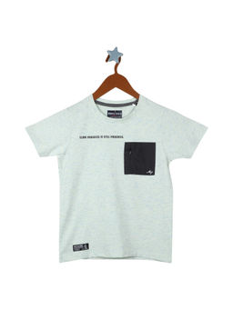 Monte Carlo - Boys Round Neck Parrot Green T-Shirt