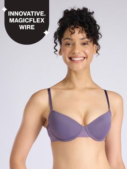 Nykd by Nykaa - Multiway Balconette Body Adaptive MagicFlex™ Wire Padded NBL T-Shirt Bra NYB460 Grape
