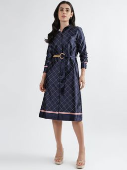 Iconics - Women Printed Collar Full Sleeves Dress (Set of 2)