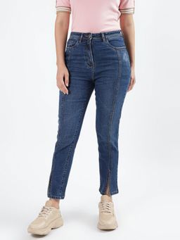 Iconics - Women Blue Faded Slim Fit Jeans