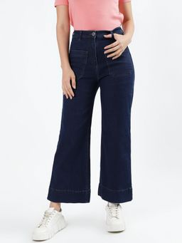Iconics - Women Blue Solid Flared Jeans