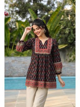 Rain & Rainbow - Printed Cotton Tunic