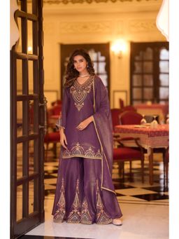 Autumnlane - Garcha Iris Kurta and Sharara with Dupatta