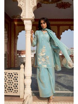 Autumnlane - Mihika Lapis Full Work Kurta and Palazzo with Dupatta
