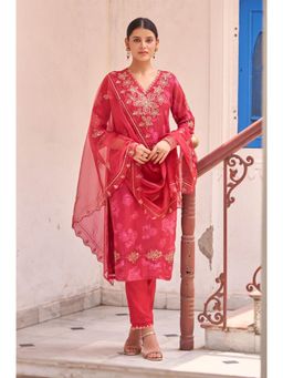 Autumnlane - Nisha Jasper Printed Work Kurta and Pant with Dupatta