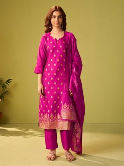 Autumnlane - Nisha Rose Heavy Kurta and Pant with Dupatta