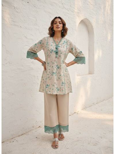 Swadesh Sea Cotton Co-Ord Set