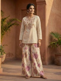 Autumnlane - Tuscan Caramel Cotton Kurti with Pant