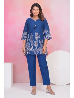 Autumnlane - Vaidehi Indi Embroidery Cotton Co-Ord Set