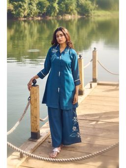 Autumnlane - Wespret Cobalt Embroidery Co-Ord Set