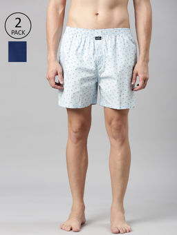Classic Polo - Men Multi-Color All-Over Printed Cotton Boxers (Pack of 2 )